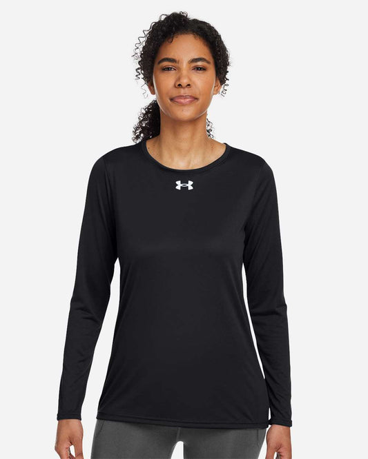 Under Armour Women's Team Tech™ Long Sleeve T-Shirt on model, front