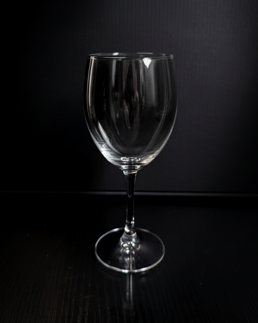 Custom Frosted-Engraved Wine Glass, 11oz Tulip Design