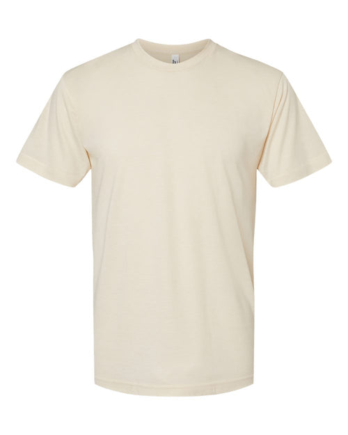 American Apparel Unisex Triblend Track Tee in Tri-Cream - flat front