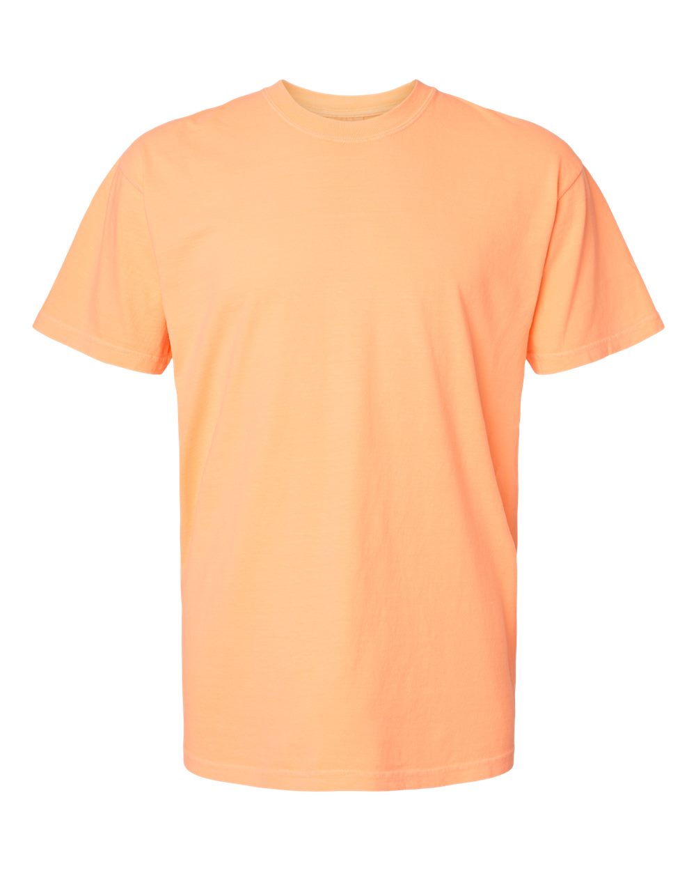 Unisex T-Shirt in Neon Cantaloupe - flat front