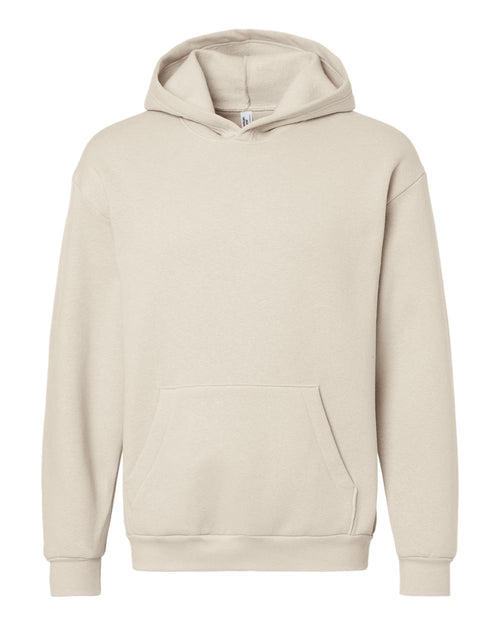 American Apparel Unisex ReFlex Fleece Hoodie Sweatshirt in Bone - flat front