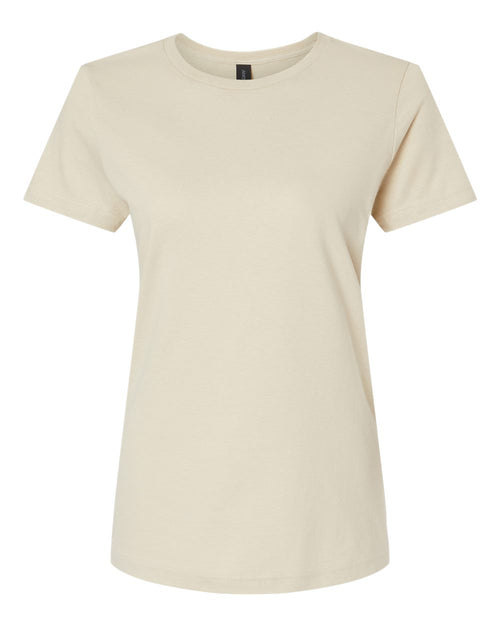 Women's T-Shirt in Sand - flat front