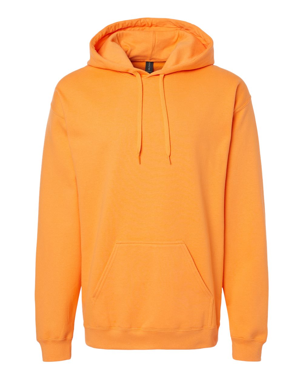 Unisex Hoodie in Tangerine - flat front