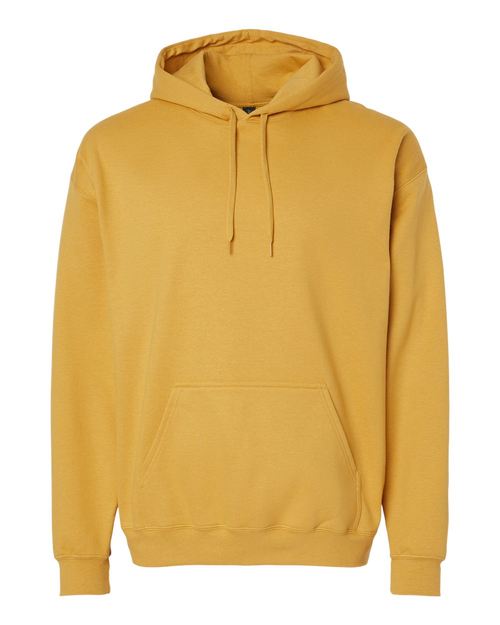 Unisex Hoodie in Mustard - flat front