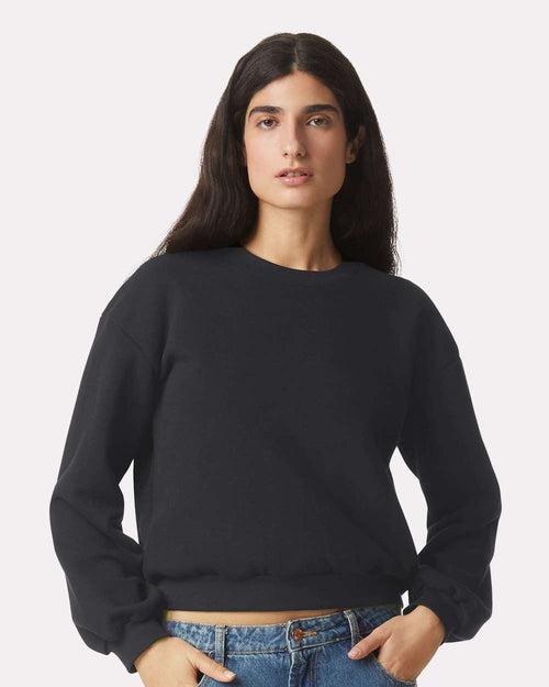 Women's ReFlex Fleece Crewneck Sweatshirt on model, front
