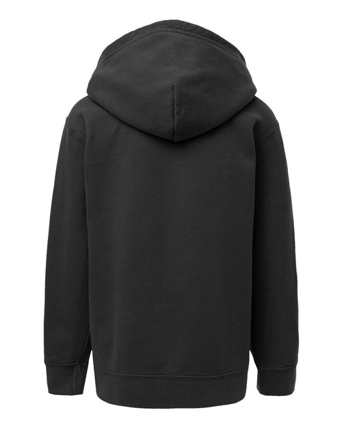 Youth garment-dyed hoodie, flat back