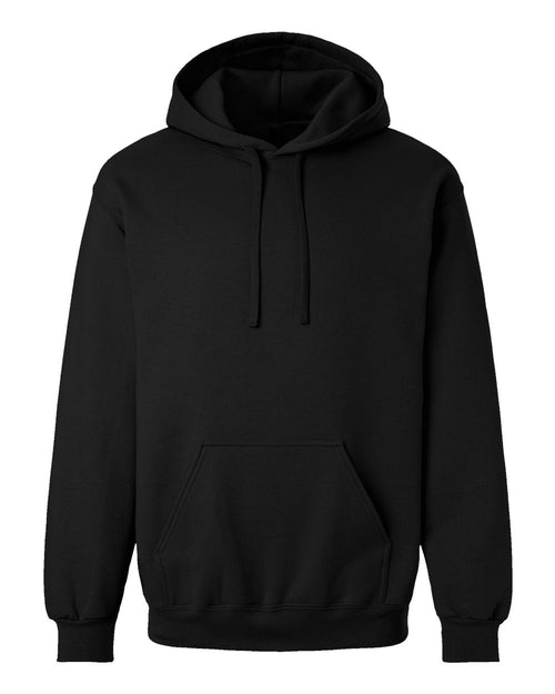 Unisex Hammer™ Maxweight Hooded Sweatshirt in Pitch Black - flat front