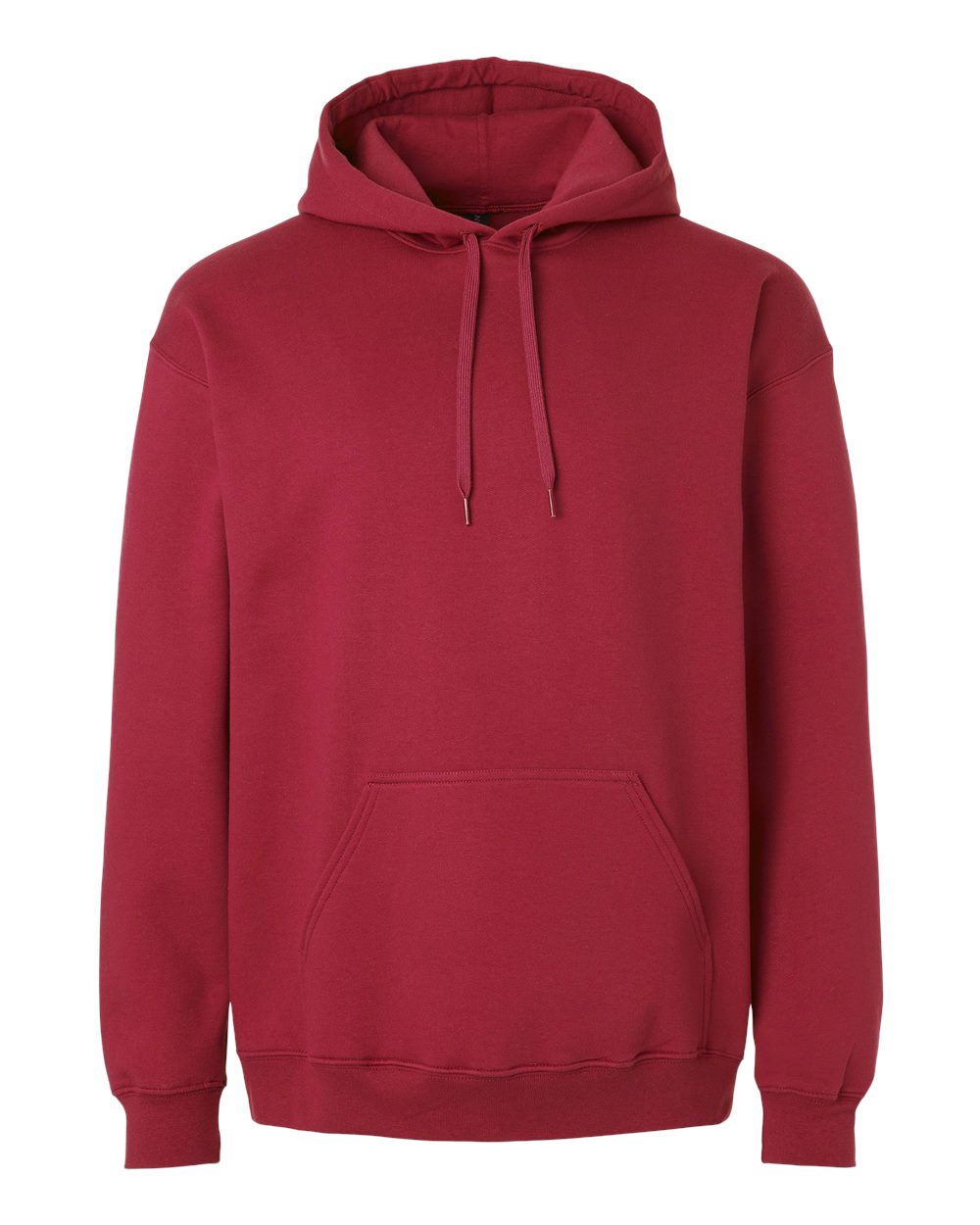 Unisex Hoodie in Cardinal - flat front