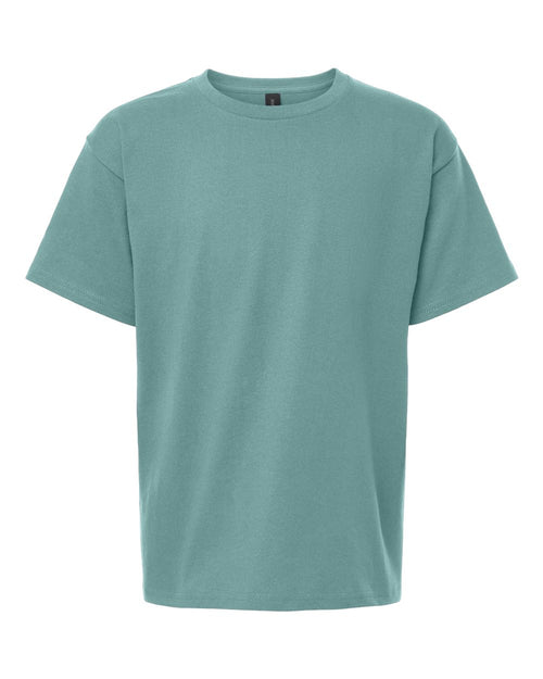 Youth T-Shirt in Aquatic - flat front