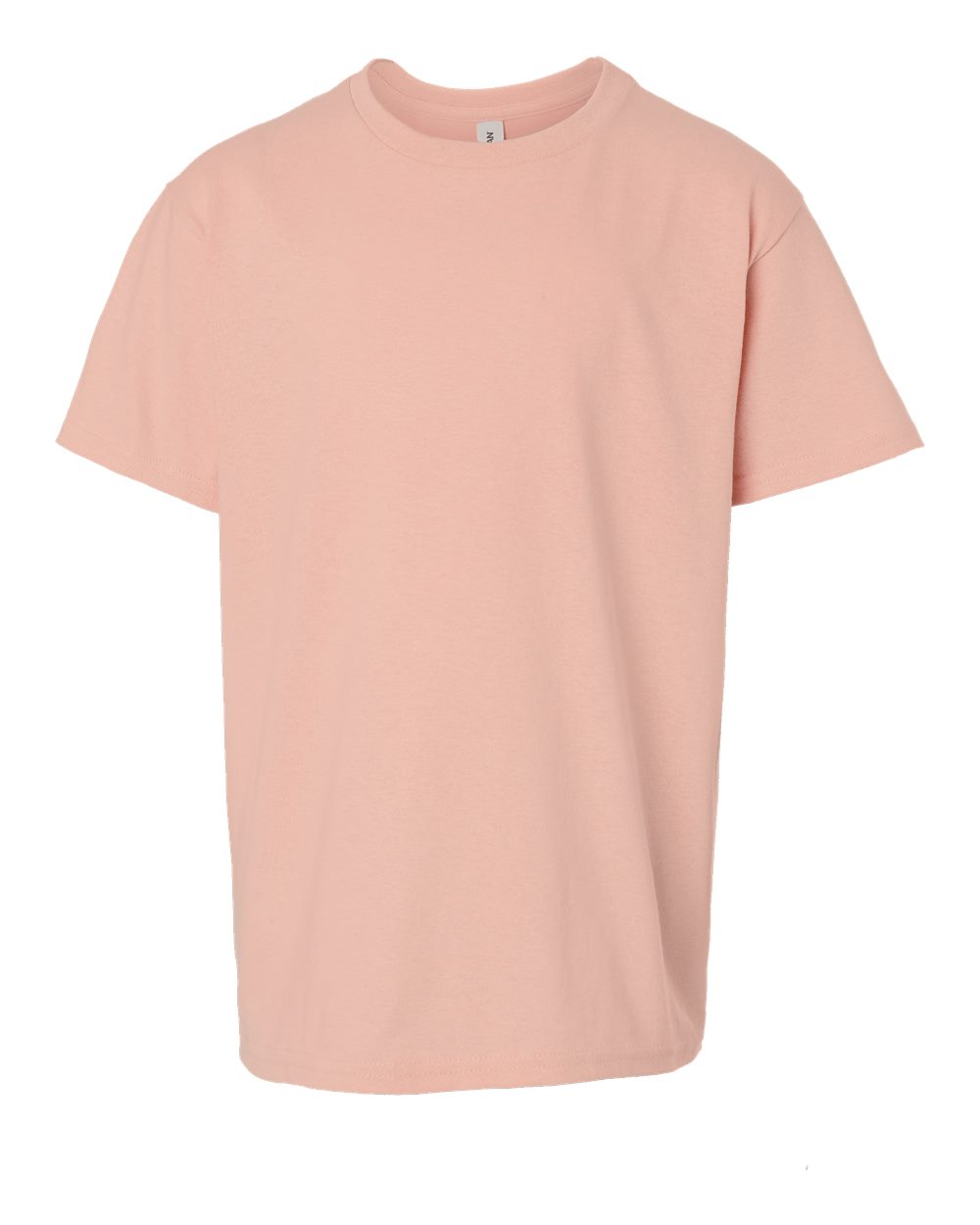 Youth T-Shirt in Dusty Rose - flat front