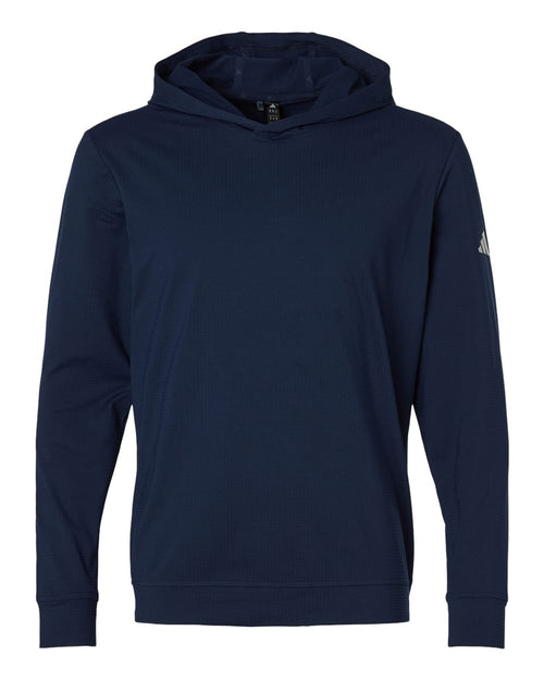 Men's Elevated Performance Hoodie in Collegiate Navy - flat front