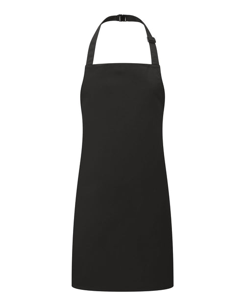 Youth Recycled Apron in Black - flat front