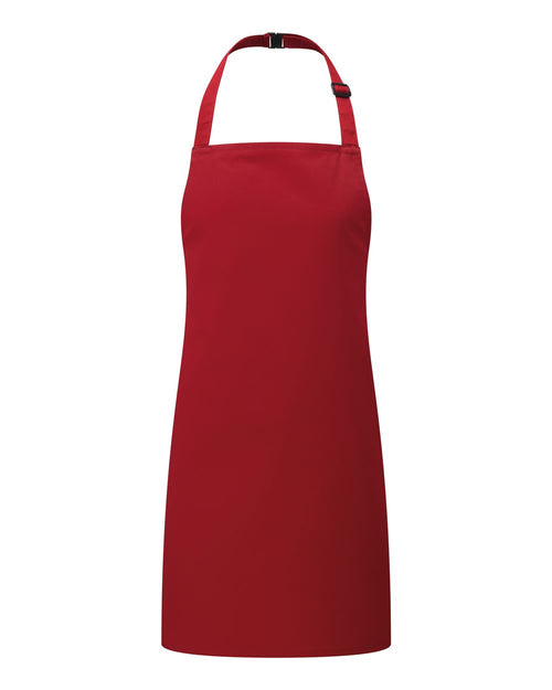 Youth Recycled Apron in Red - flat front