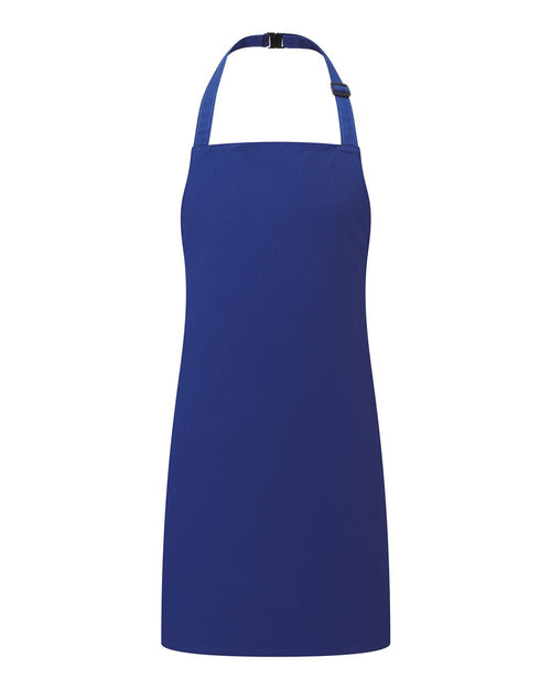 Youth Recycled Apron in Royal - flat front