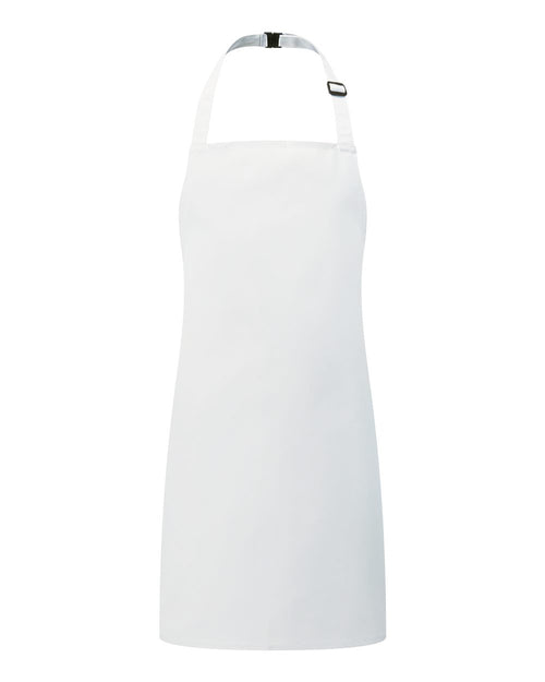 Youth Recycled Apron in White - flat front