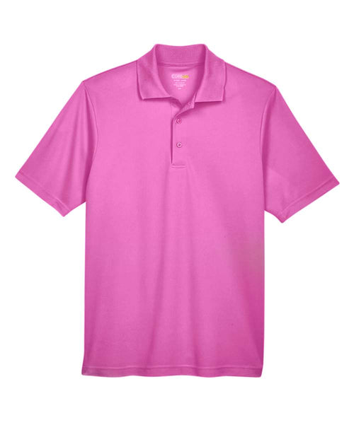 Men's Origin Performance Piqué Polo in Charity Pink - flat front