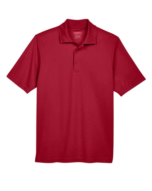 Men's Origin Performance Piqué Polo in Classic Red - flat front