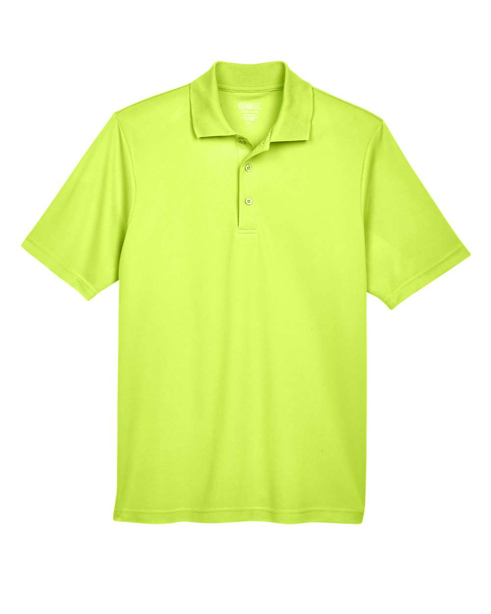 Men's Origin Performance Piqué Polo in Safety Yellow - flat front