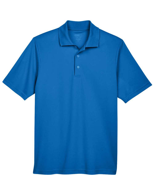 Men's Origin Performance Piqué Polo in True Royal - flat front