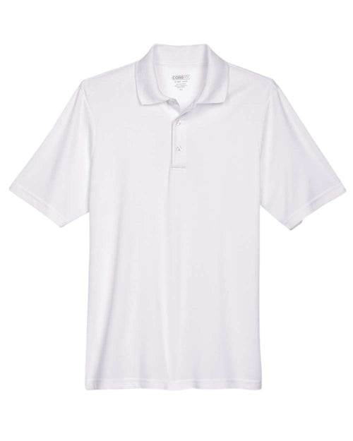 Men's Origin Performance Piqué Polo in White - flat front