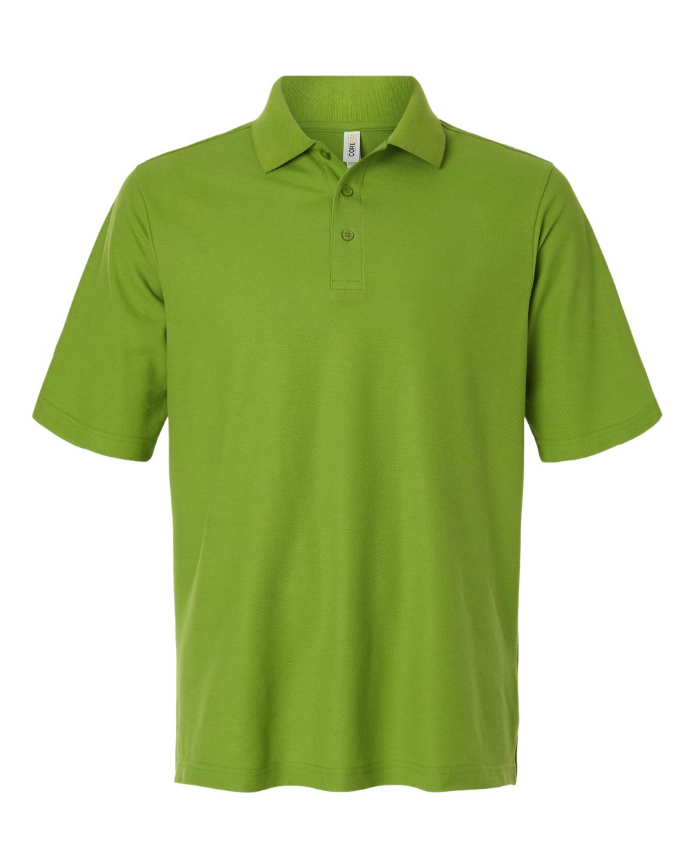 Men's Performance Uniform Polo in Acid Green - flat front