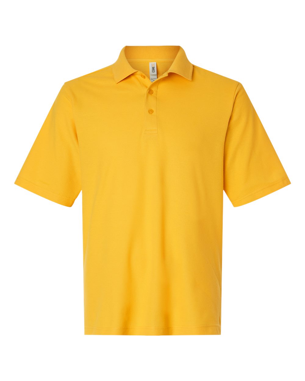 Men's Performance Uniform Polo in Campus Gold - flat front