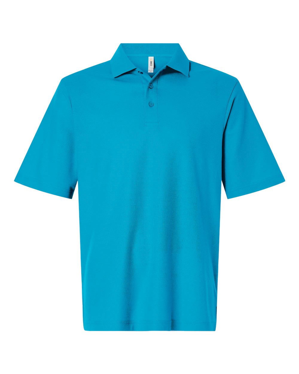 Men's Performance Uniform Polo in Electric Blue - flat front