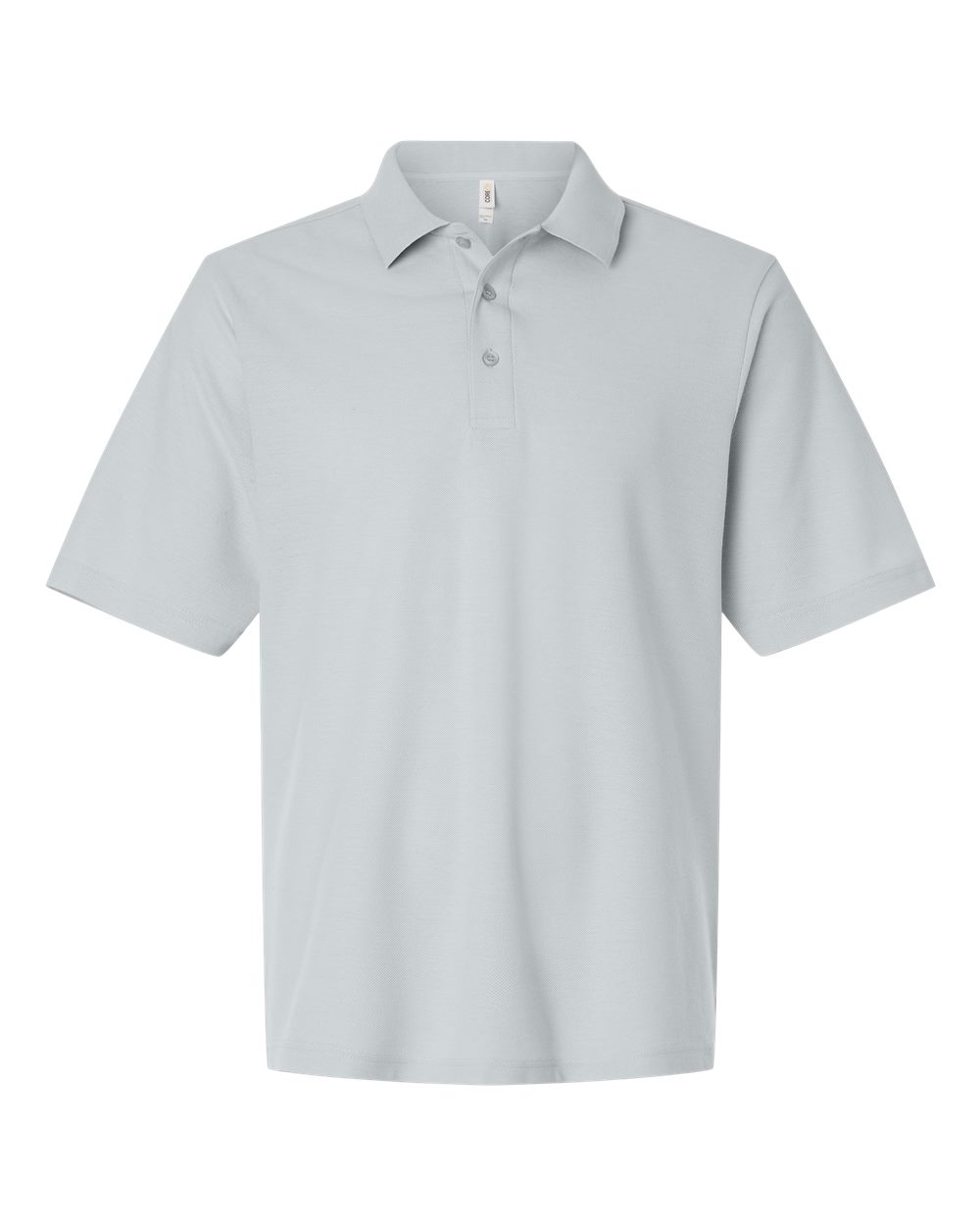 Men's Performance Uniform Polo in Platinum - flat front