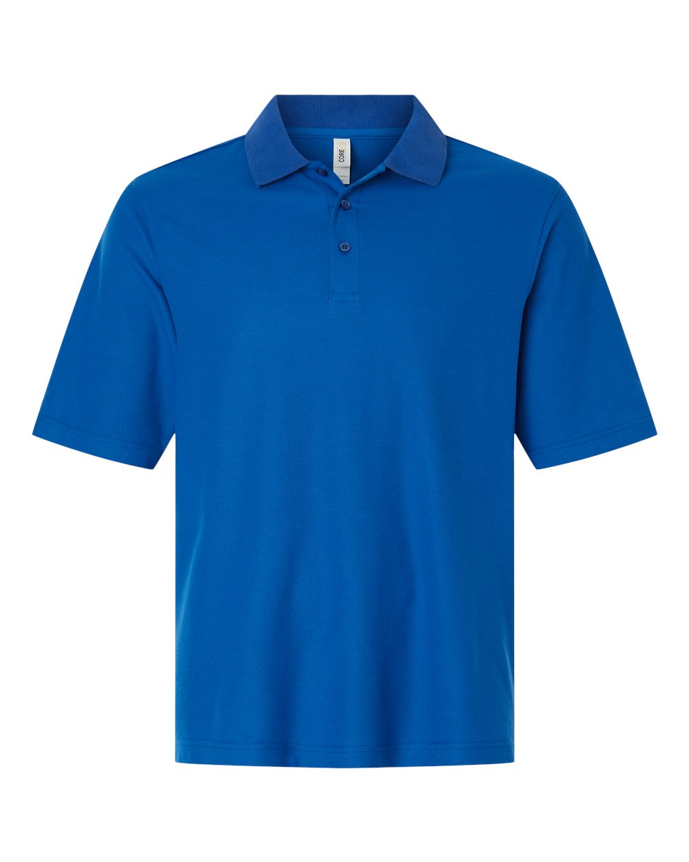 Men's Performance Uniform Polo in True Royal - flat front