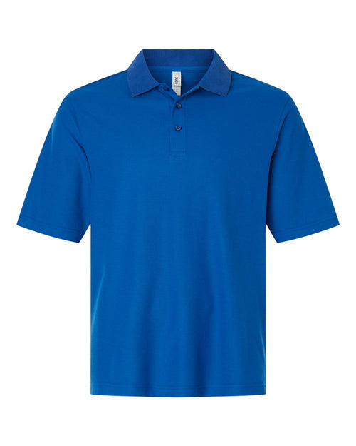 Men's Performance Uniform Polo in True Royal - flat front