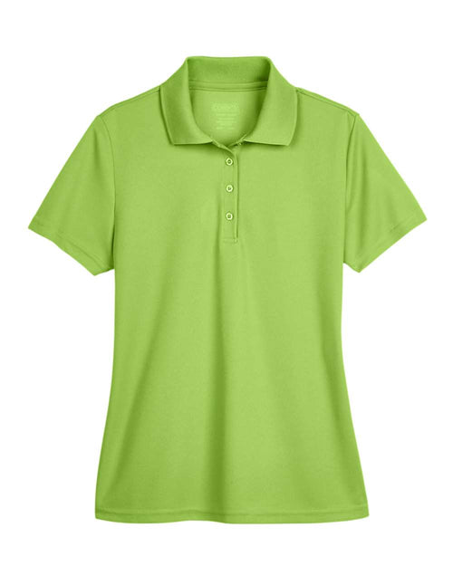 Women's Origin Performance Piqué Polo in Acid Green - flat front