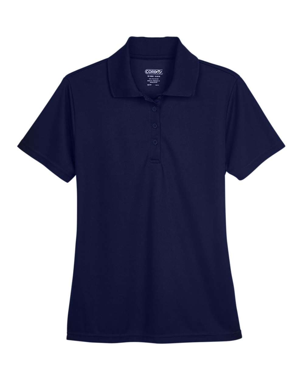Women's Origin Performance Piqué Polo in Classic Navy - flat front