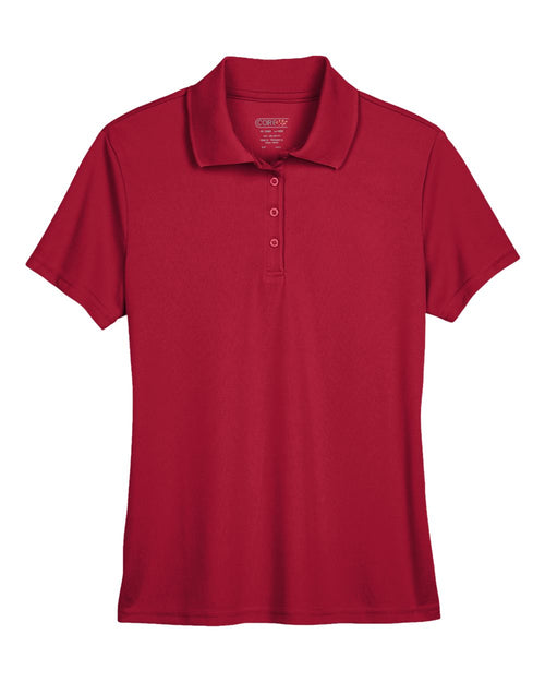 Women's Origin Performance Piqué Polo in Classic Red - flat front