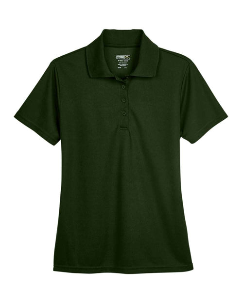 Women's Origin Performance Piqué Polo in Forest - flat front