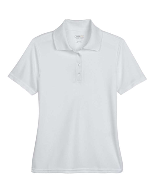 Women's Origin Performance Piqué Polo in Platinum - flat front