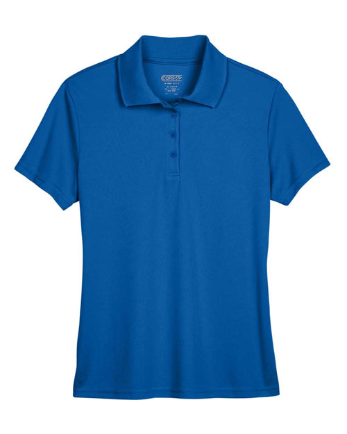 Women's Origin Performance Piqué Polo in True Royal - flat front
