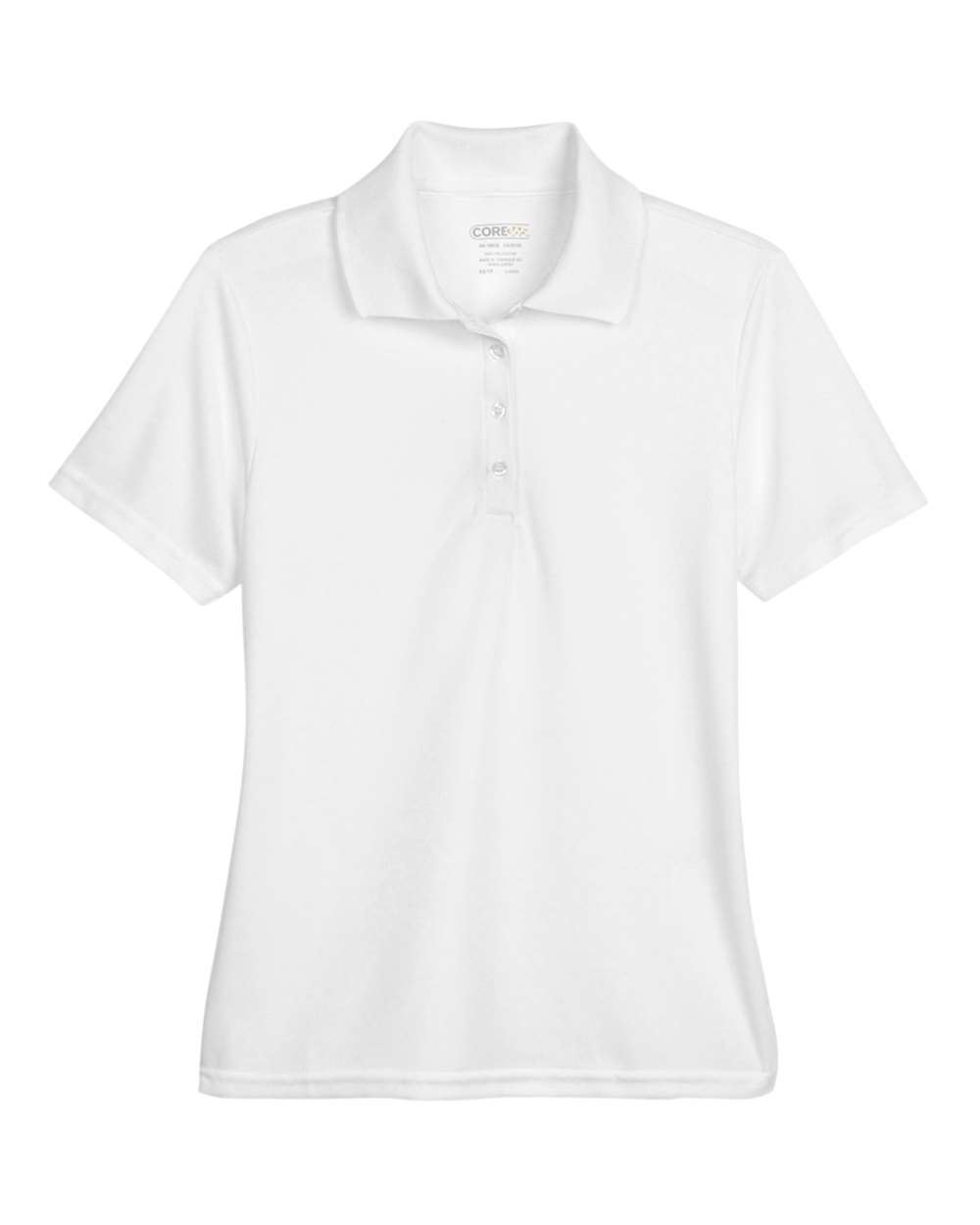 Women's Origin Performance Piqué Polo in White - flat front