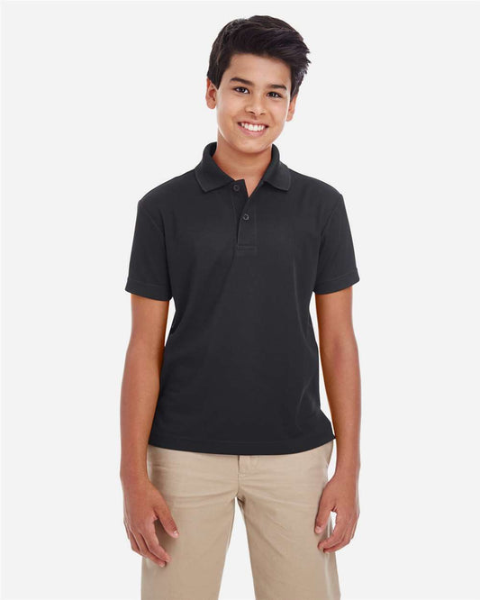 Youth Origin Performance Piqué Polo on model, front