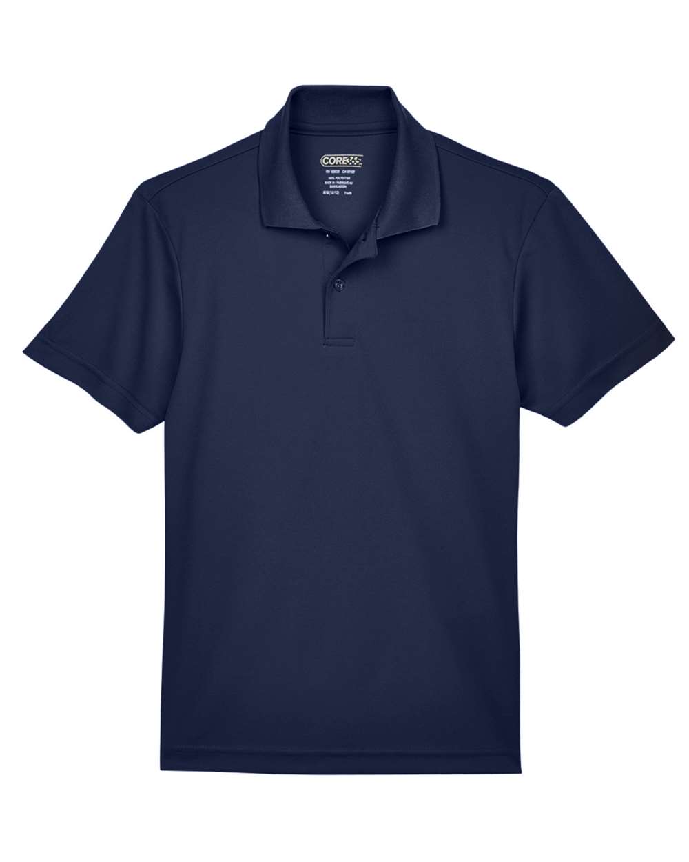Youth Origin Performance Piqué Polo in Classic Navy - flat front