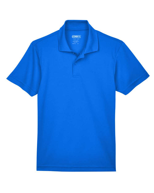 Youth Origin Performance Piqué Polo in True Royal - flat front