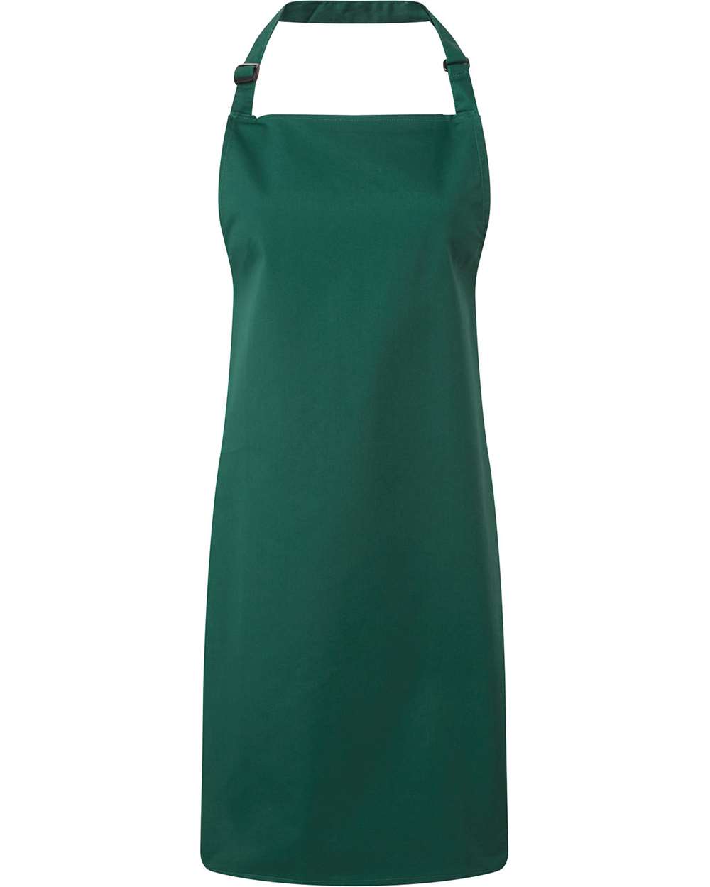 Recycled Bib Apron in Bottle - flat front