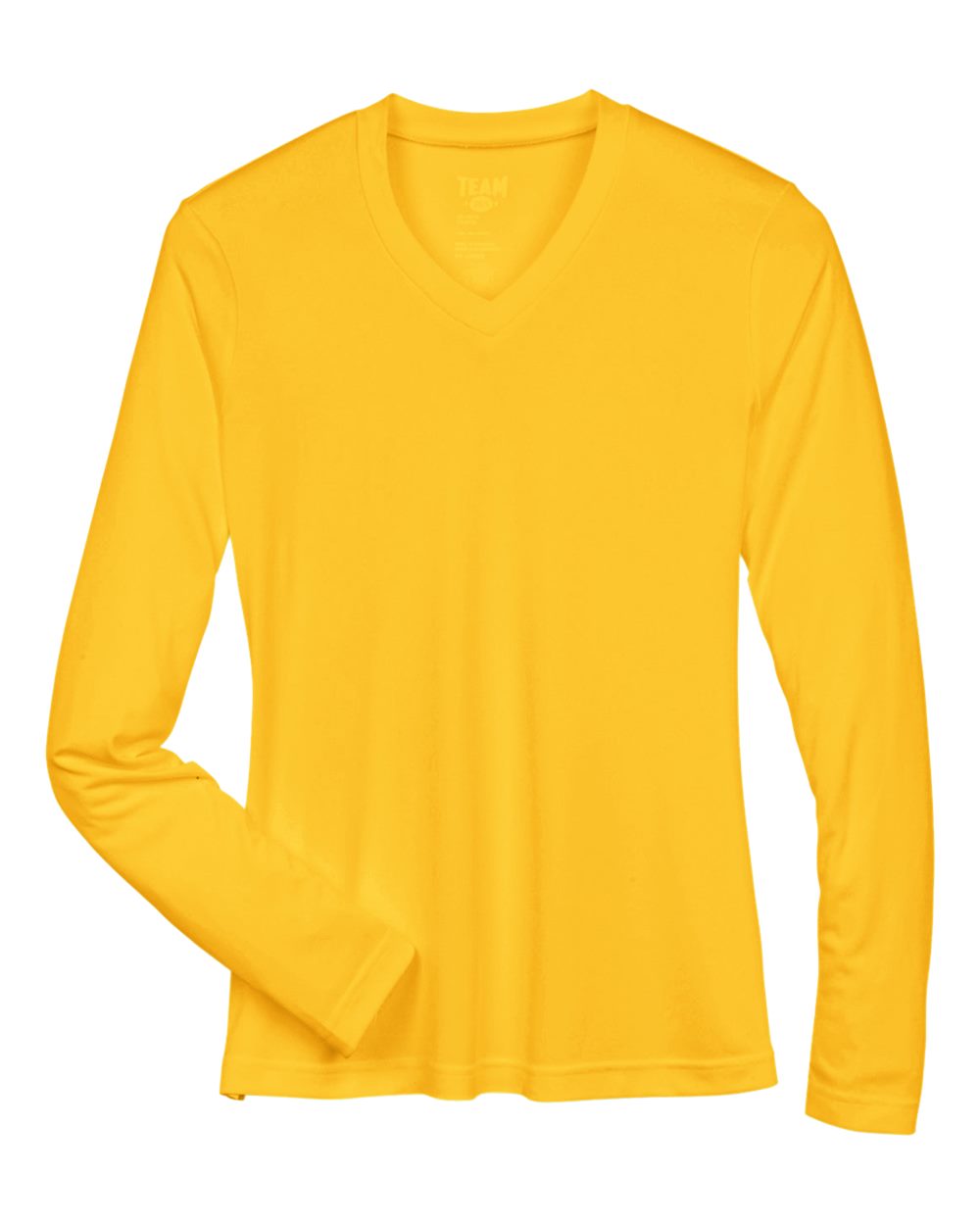 Women's Zone Performance Long Sleeve Tee in Sport Athletic Gold - flat front