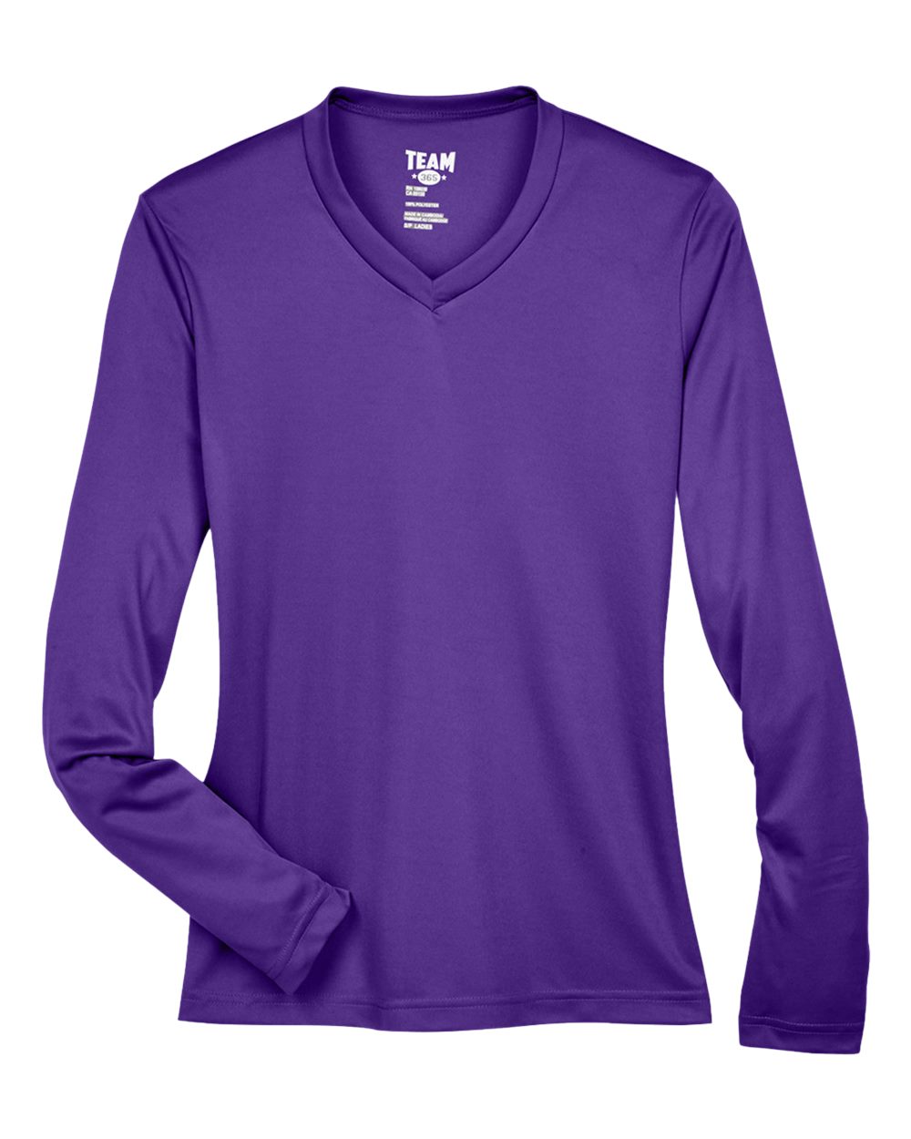 Women's Zone Performance Long Sleeve Tee in Sport Purple - flat front