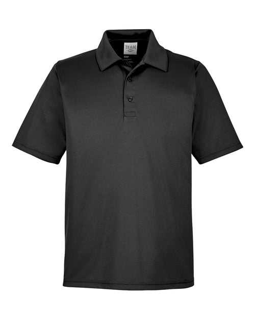 Men's Zone Performance Polo in Black - flat front