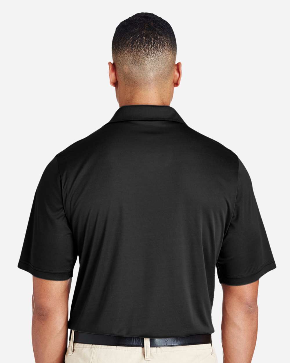 Men's Zone Performance Polo on model, back