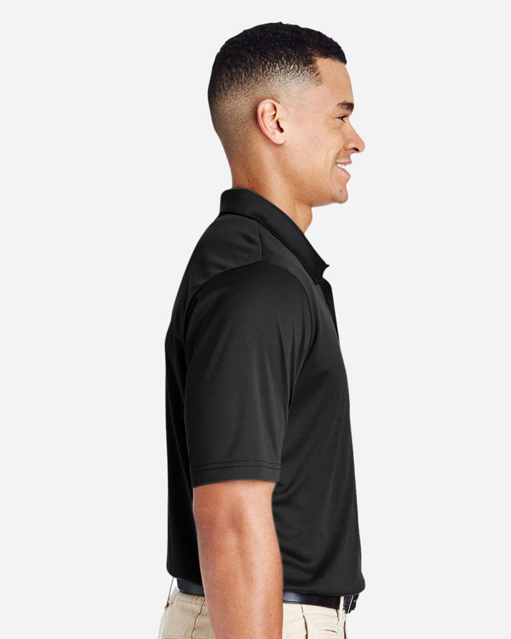 Men's Zone Performance Polo on model, side