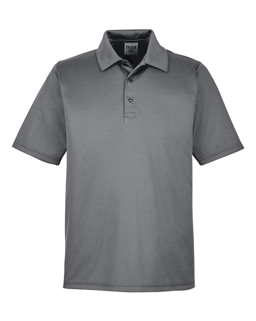 Men's Zone Performance Polo in Sport Graphite - flat front