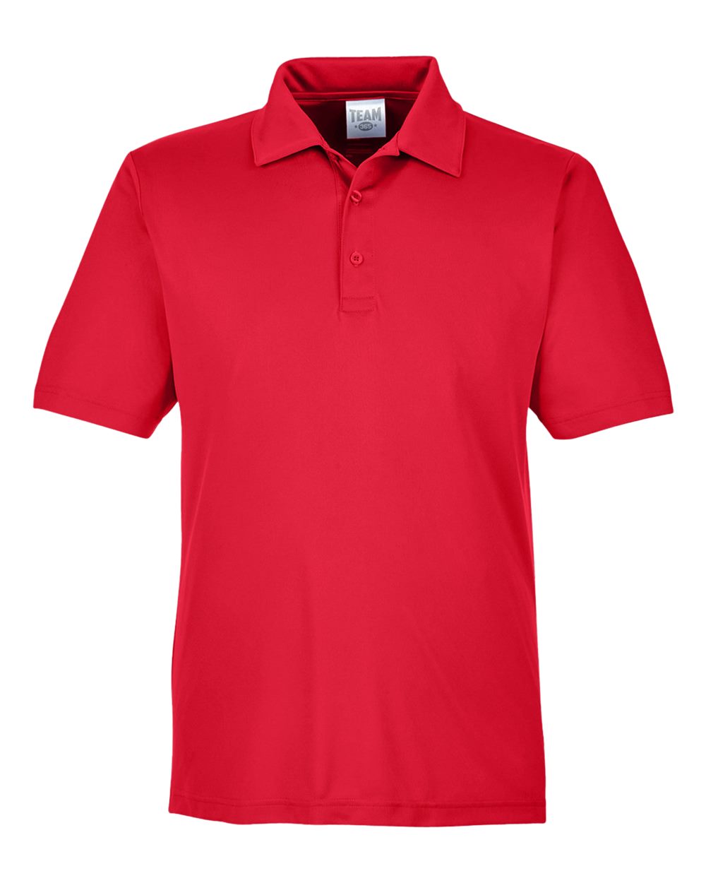 Men's Zone Performance Polo in Sport Red - flat front
