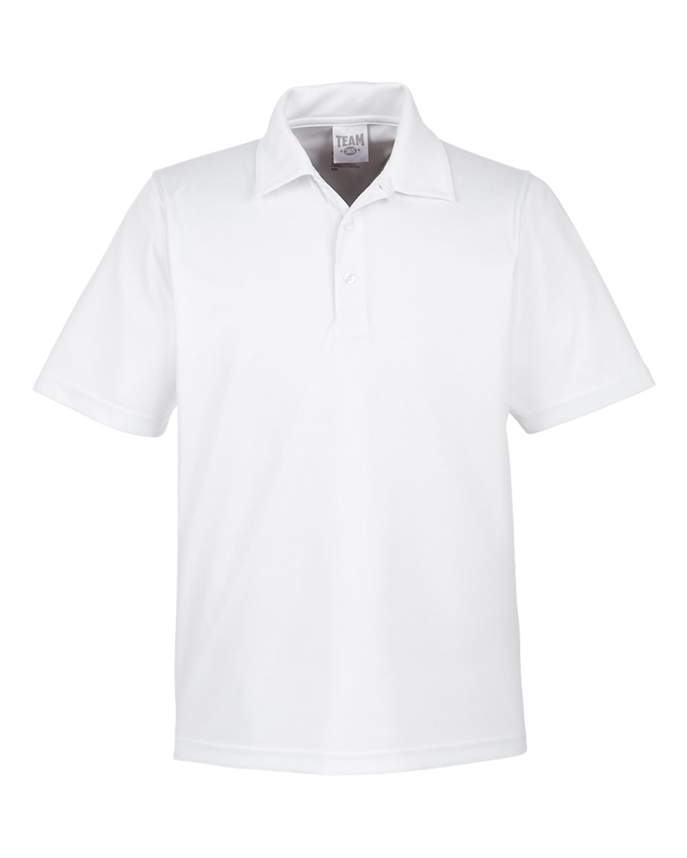 Men's Zone Performance Polo in White - flat front