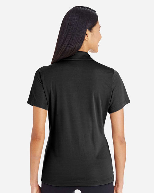 Women's Zone Performance Polo on model, back